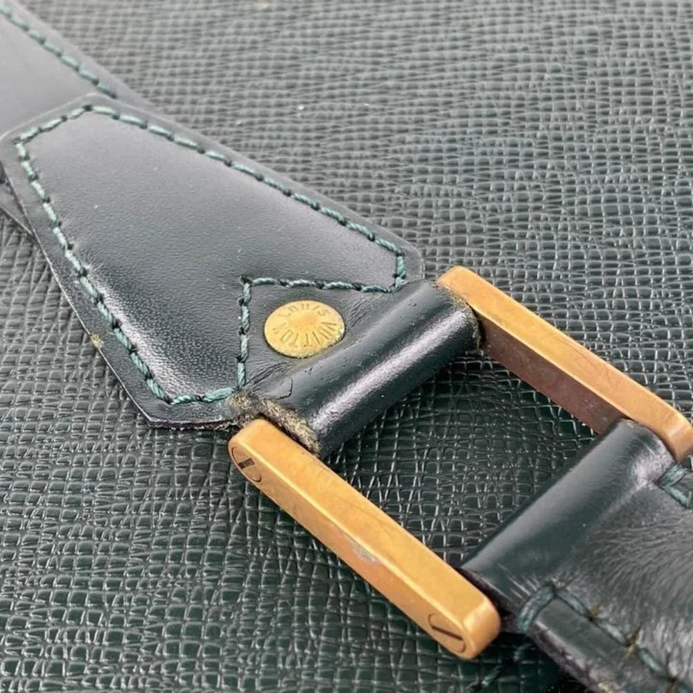 Louis Vuitton Green Taiga Leather Lozan Attache